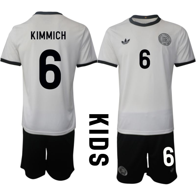 Youth 2025-2026 Season Germany home white #6 Soccer Jersey